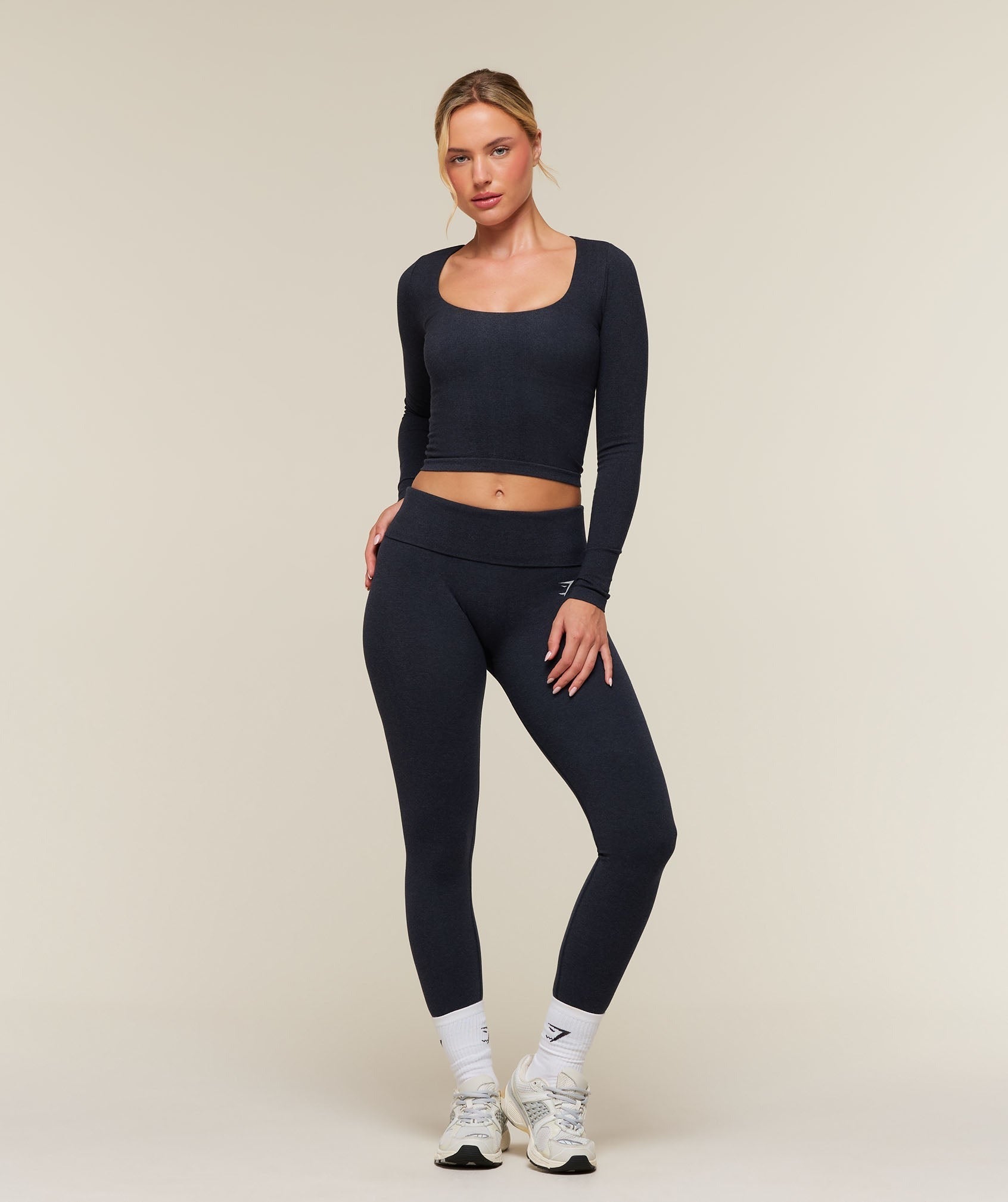 CottonMove™ Midi Long Sleeve Top