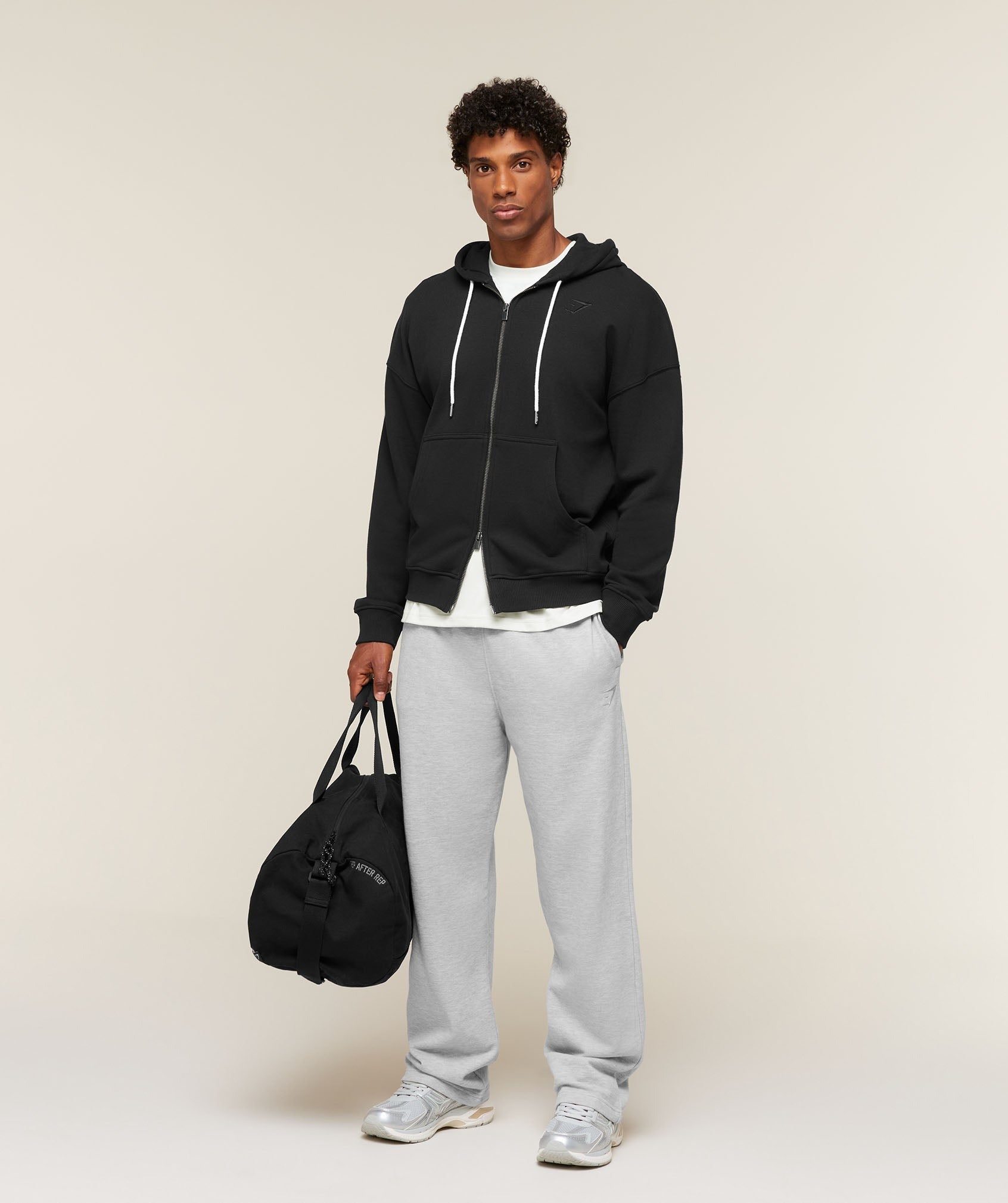Campus Crest Zip Through Hoodie