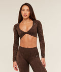 Adapt Animal X Whitney Long Sleeve Crop Top