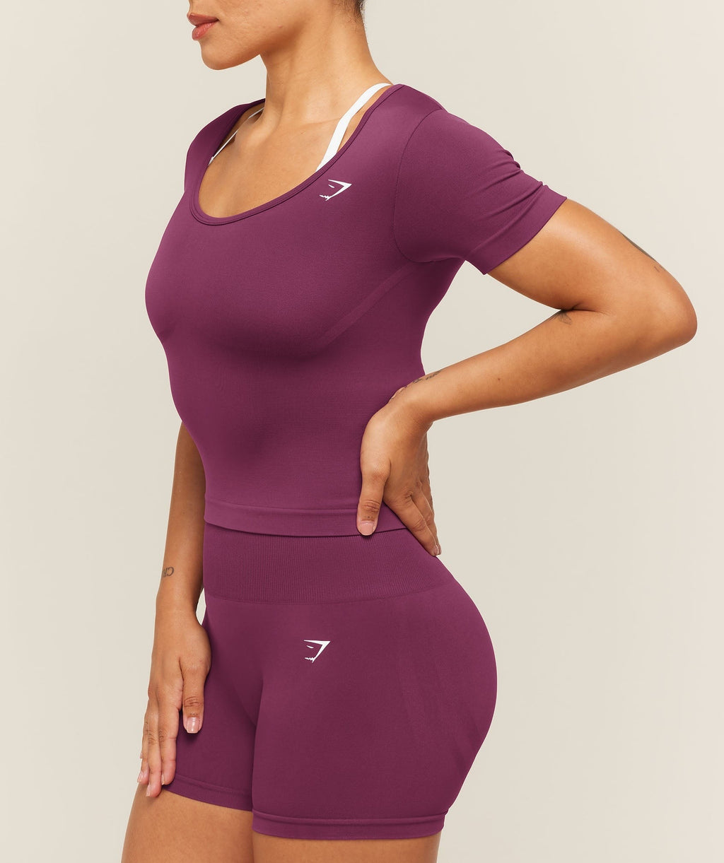 Everyday Seamless Tight Fit Crew Neck Tee