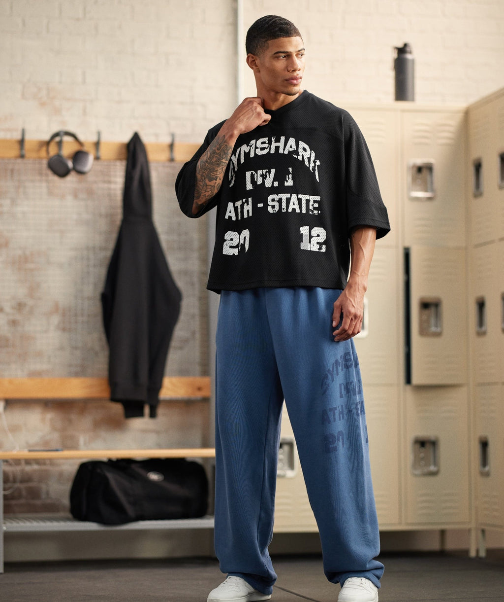 Graphic Mesh Oversized T-Shirt