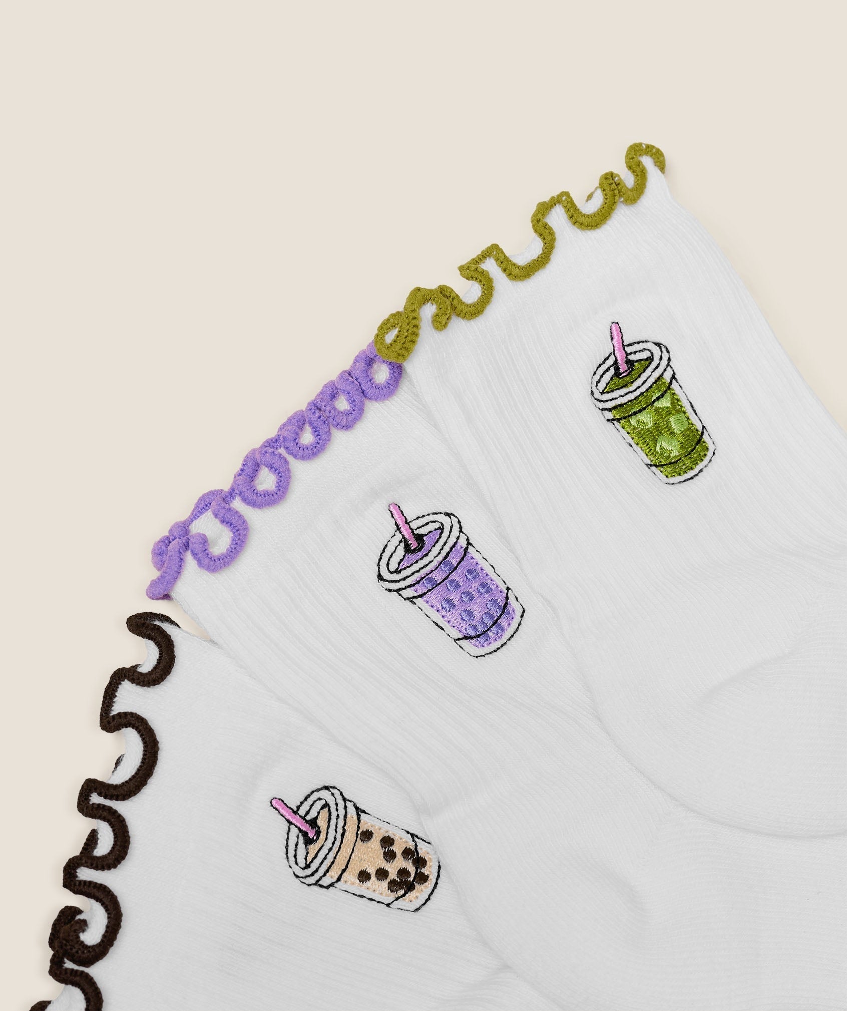 Hydration Graphic Midi Frill Socks 3pk