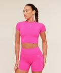 Interval Seamless Short Sleeve Crop Top