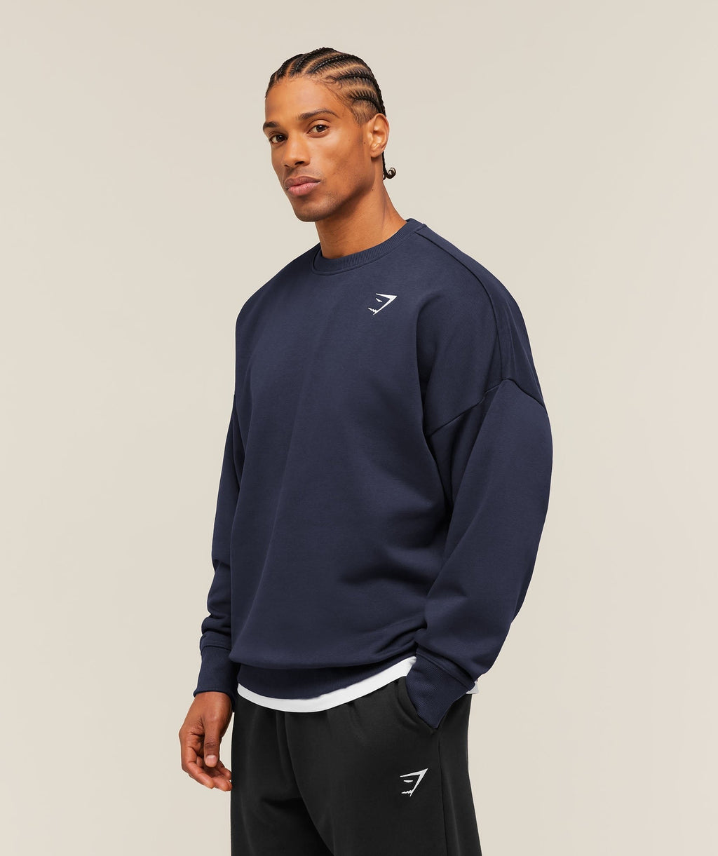 Oversized Crest Crew