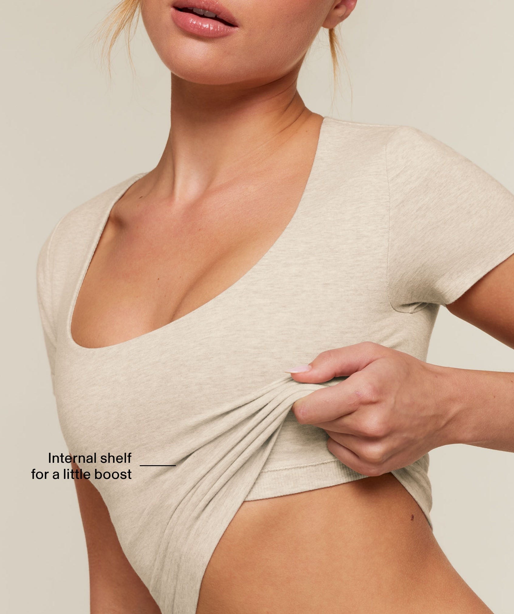 CottonMove™ Midi Short Sleeve Top