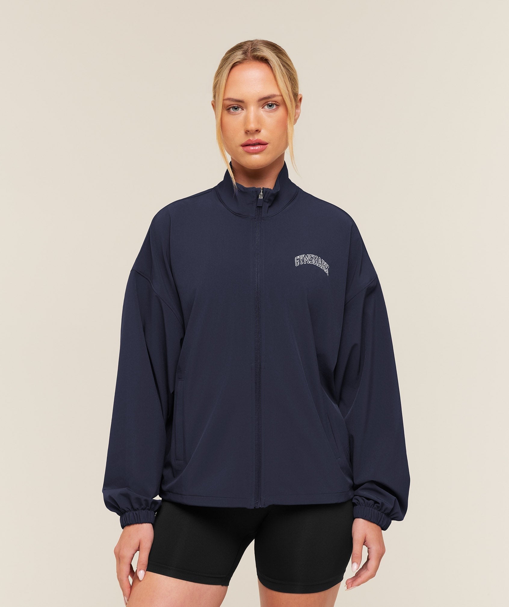 College Crest Graphic Track Jacket