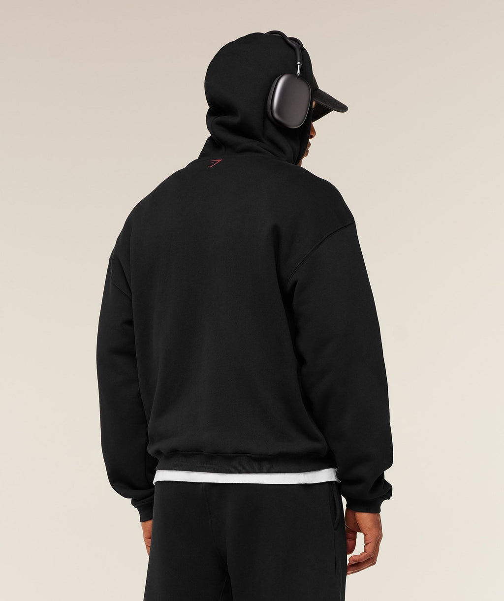 Fade Graphic Zip Through Hoodie