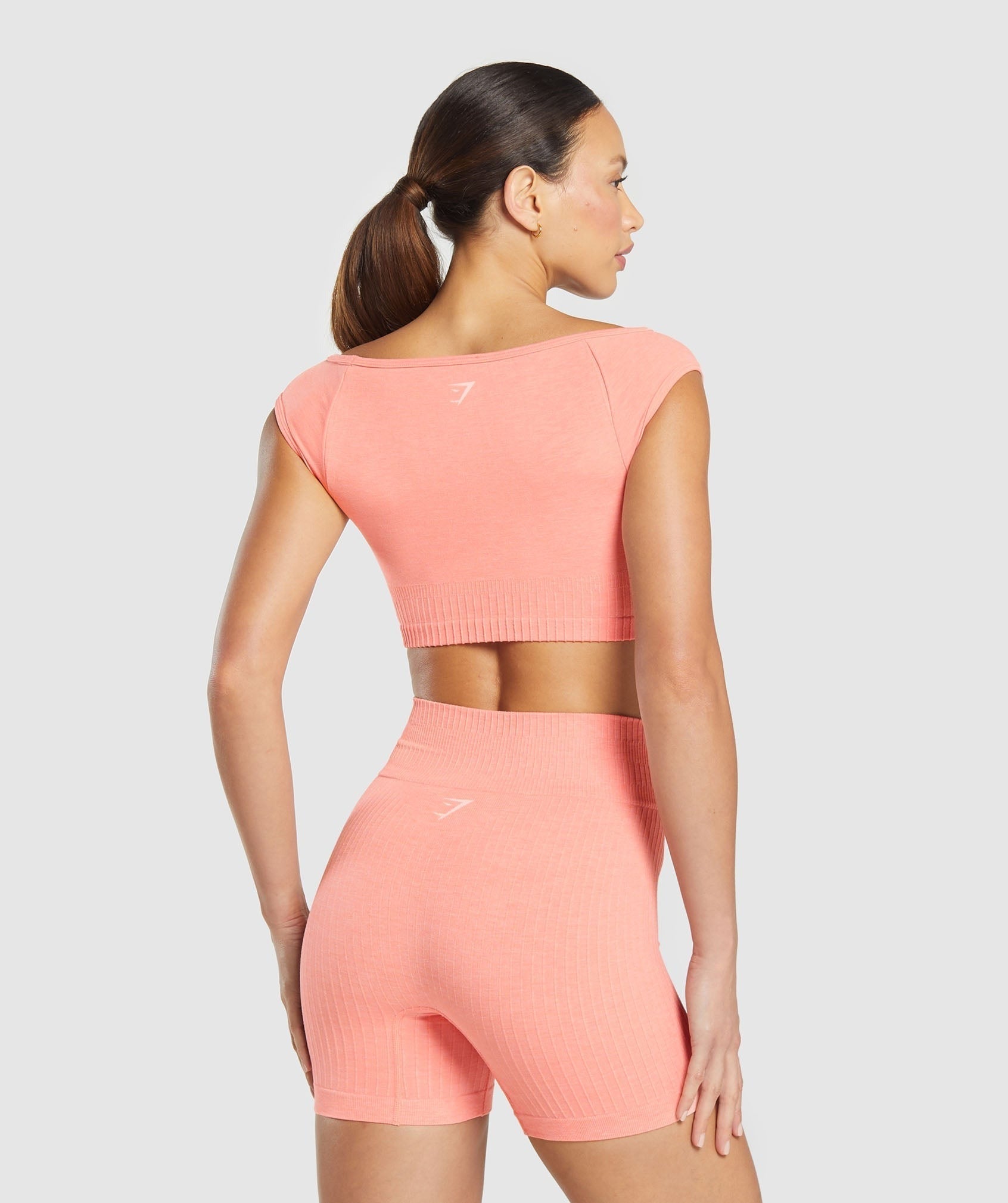 Luxe Seamless Boat Neck Crop Top
