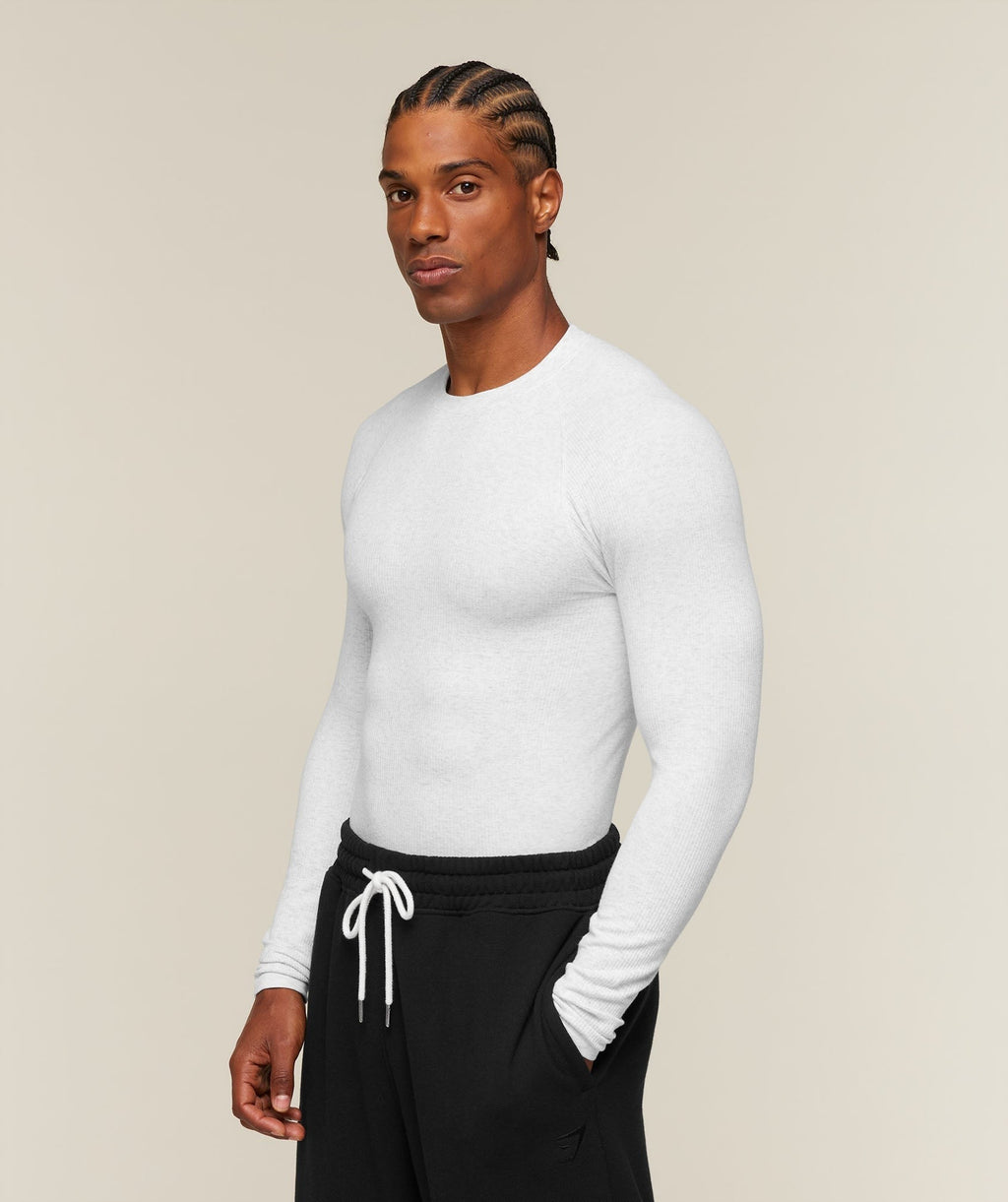 Cotton Seamless Long Sleeve T-Shirt