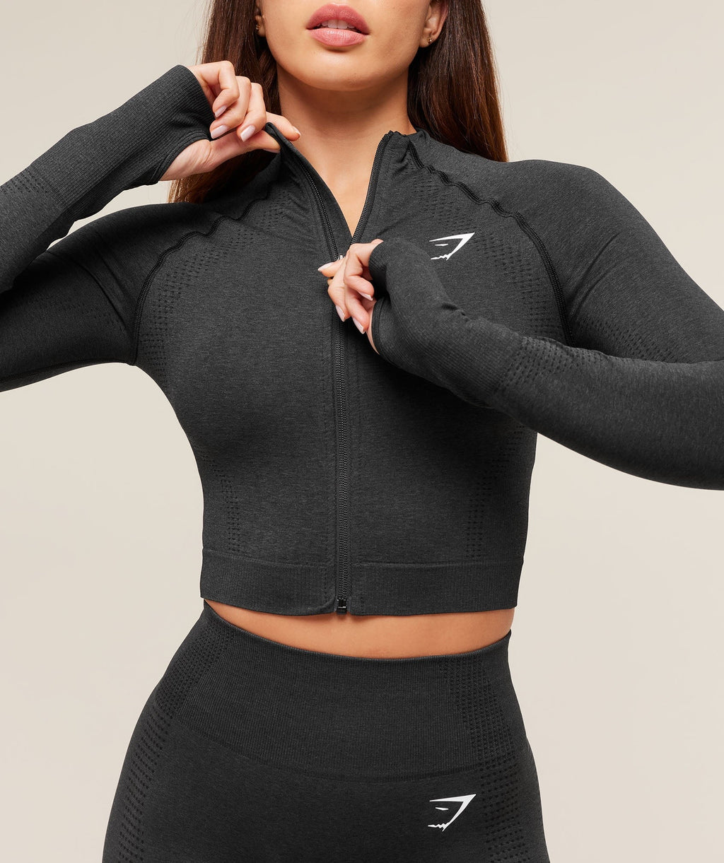 Vital Seamless Midi Zip 2.0 Pullover