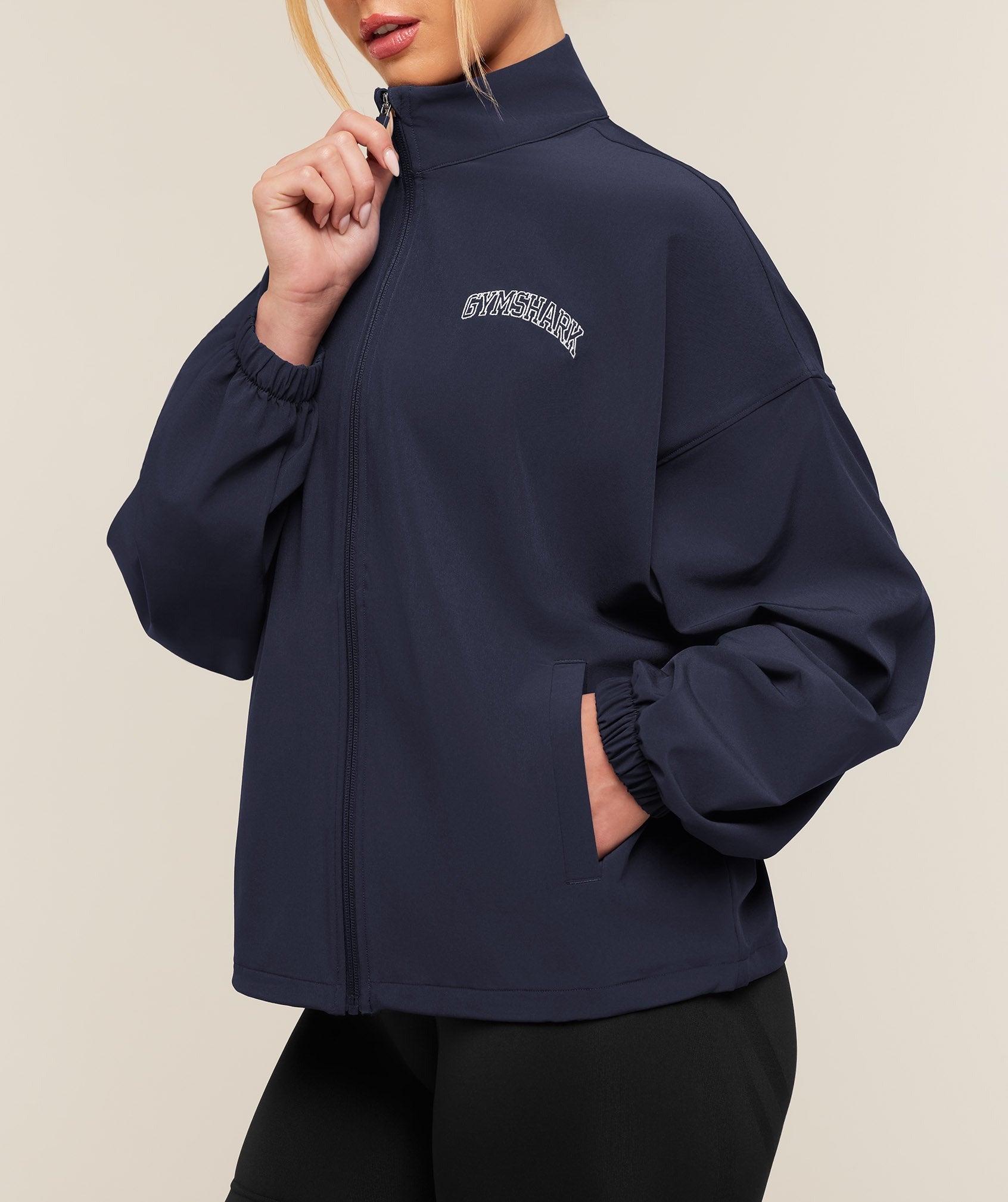 College Crest Graphic Track Jacket