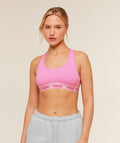 Elastic Branded Racerback Cotton Bralette
