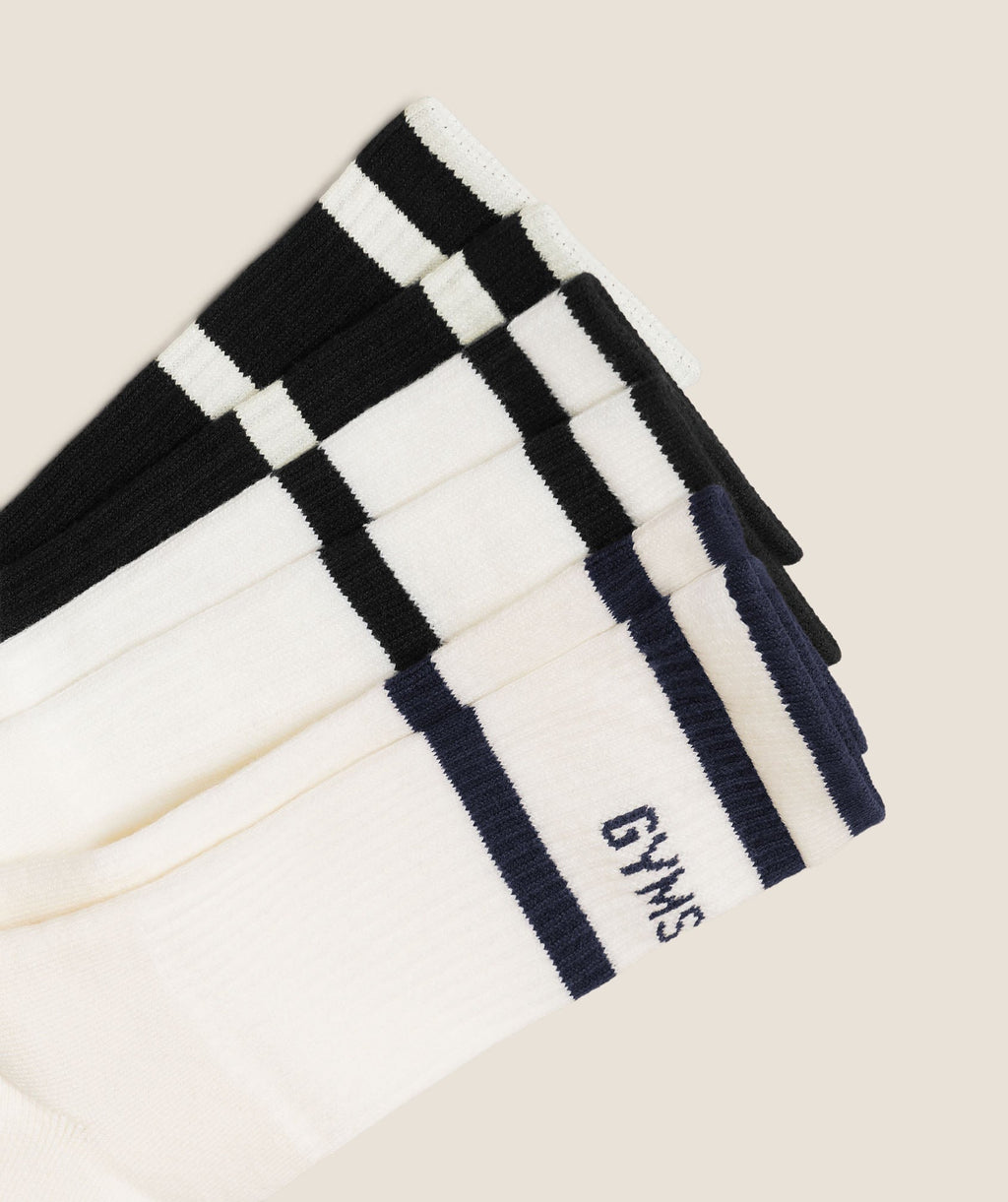 Gymshark Essentials Crew Sock 3pk