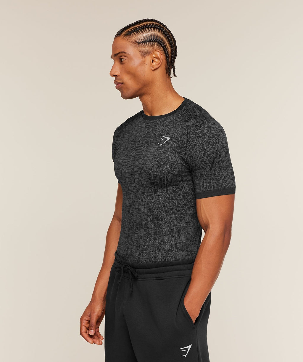 Geo Seamless Grid T-Shirt
