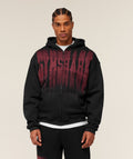 Fade Graphic Zip Through Hoodie