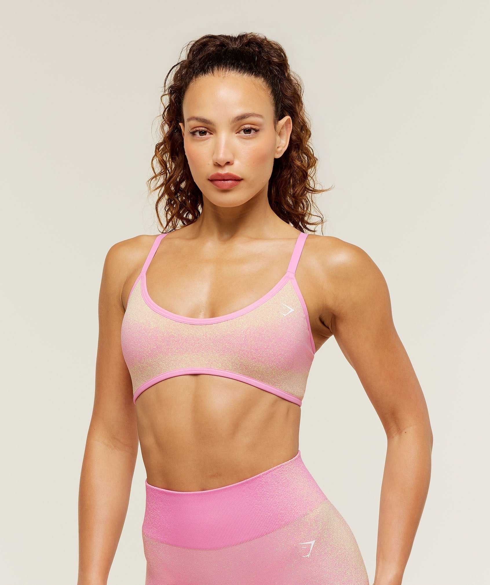 Blush Seamless Light Support Sports Bra