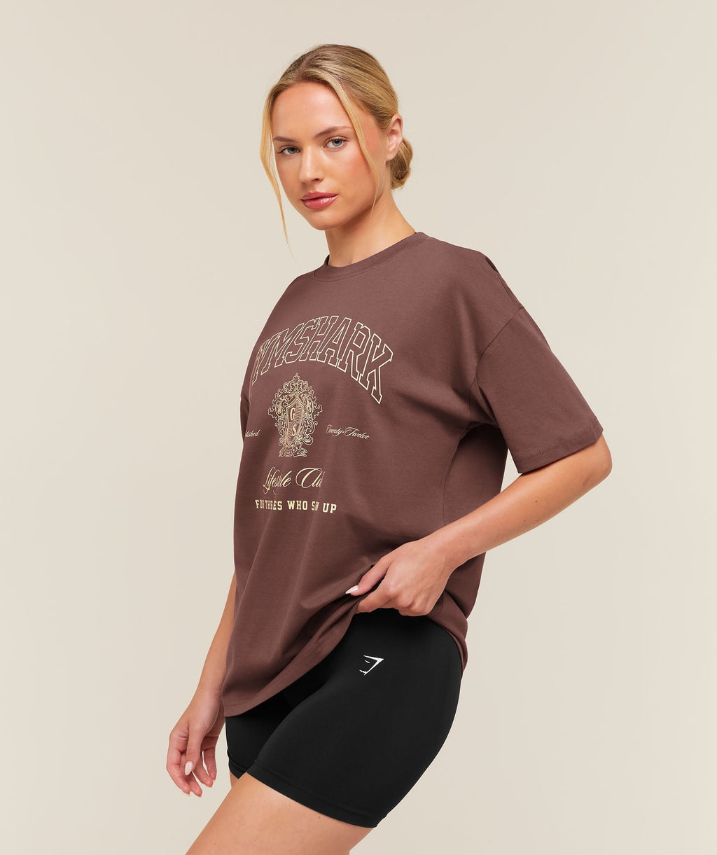 College Crest Graphic T-Shirt