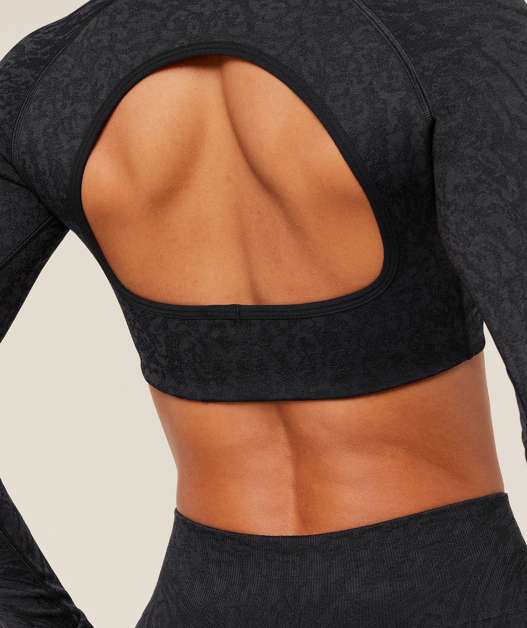 Adapt Animal X Whitney Long Sleeve Crop Top