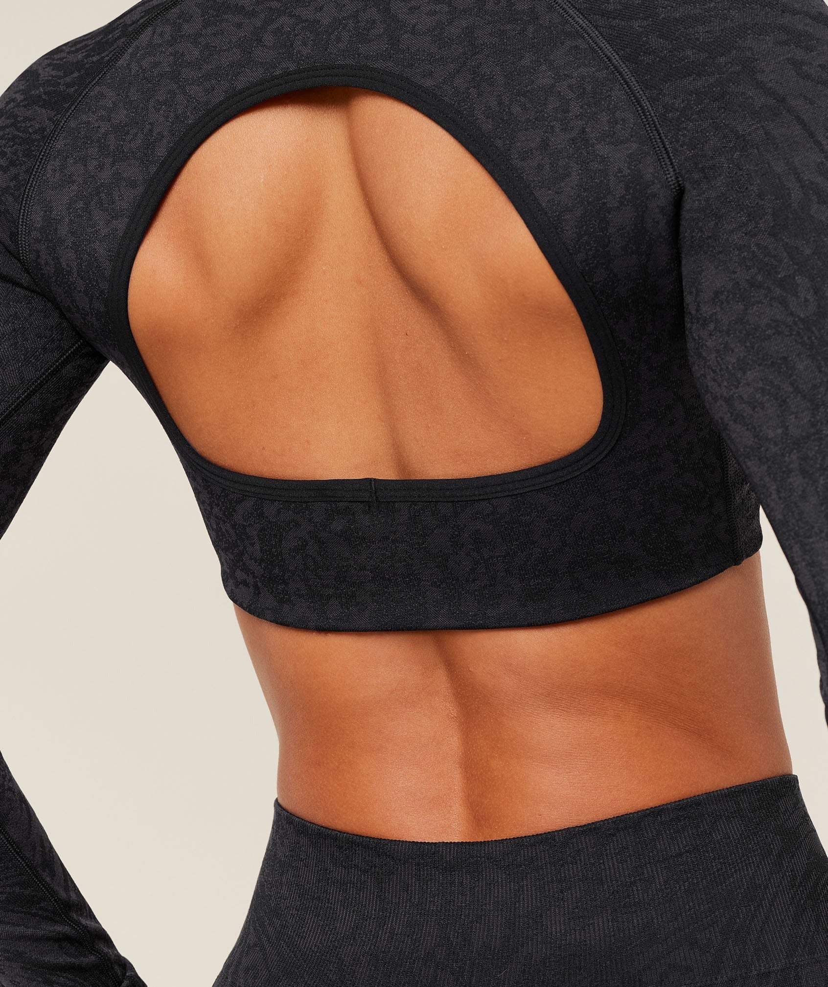 Adapt Animal X Whitney Long Sleeve Crop Top