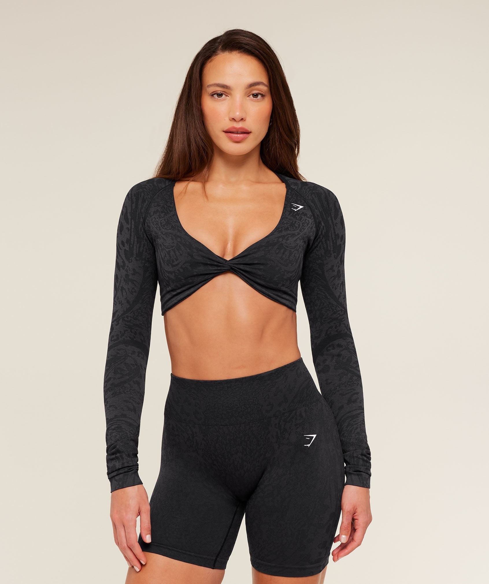 Adapt Animal X Whitney Long Sleeve Crop Top
