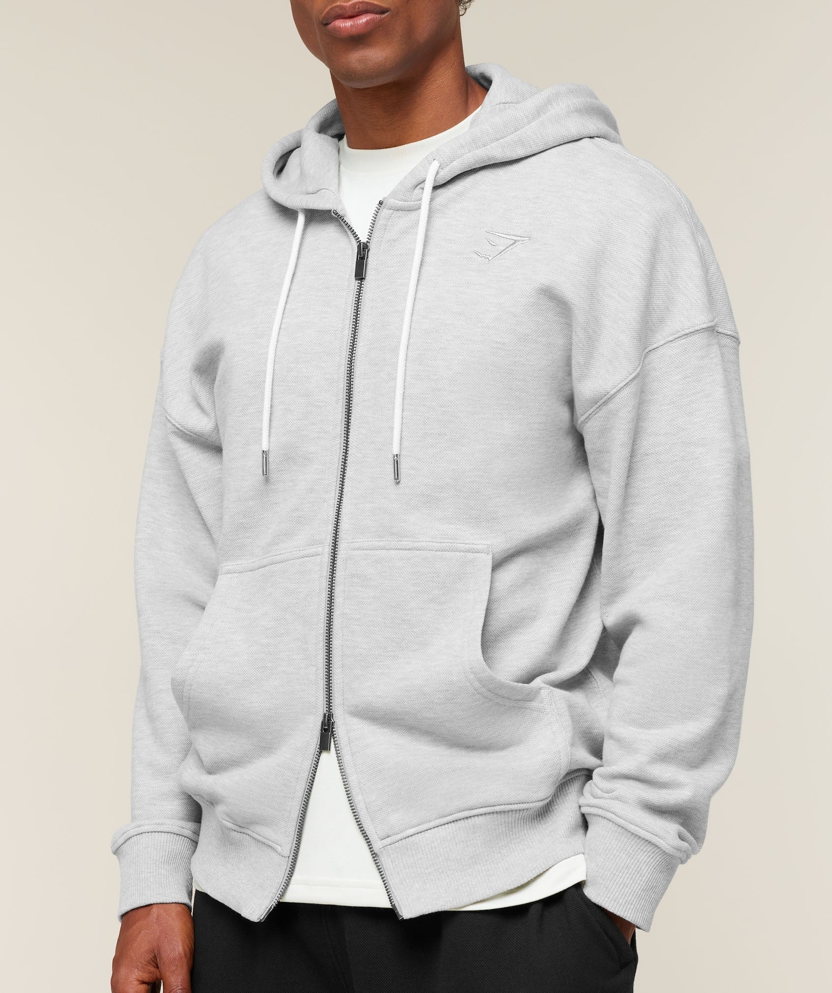 Campus Crest Zip Through Hoodie