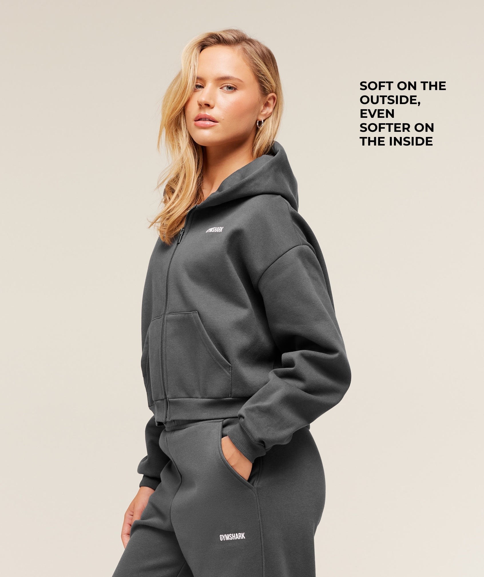 Cosy Luxe Zip Through Hoodie
