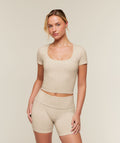 CottonMove™ Midi Short Sleeve Top