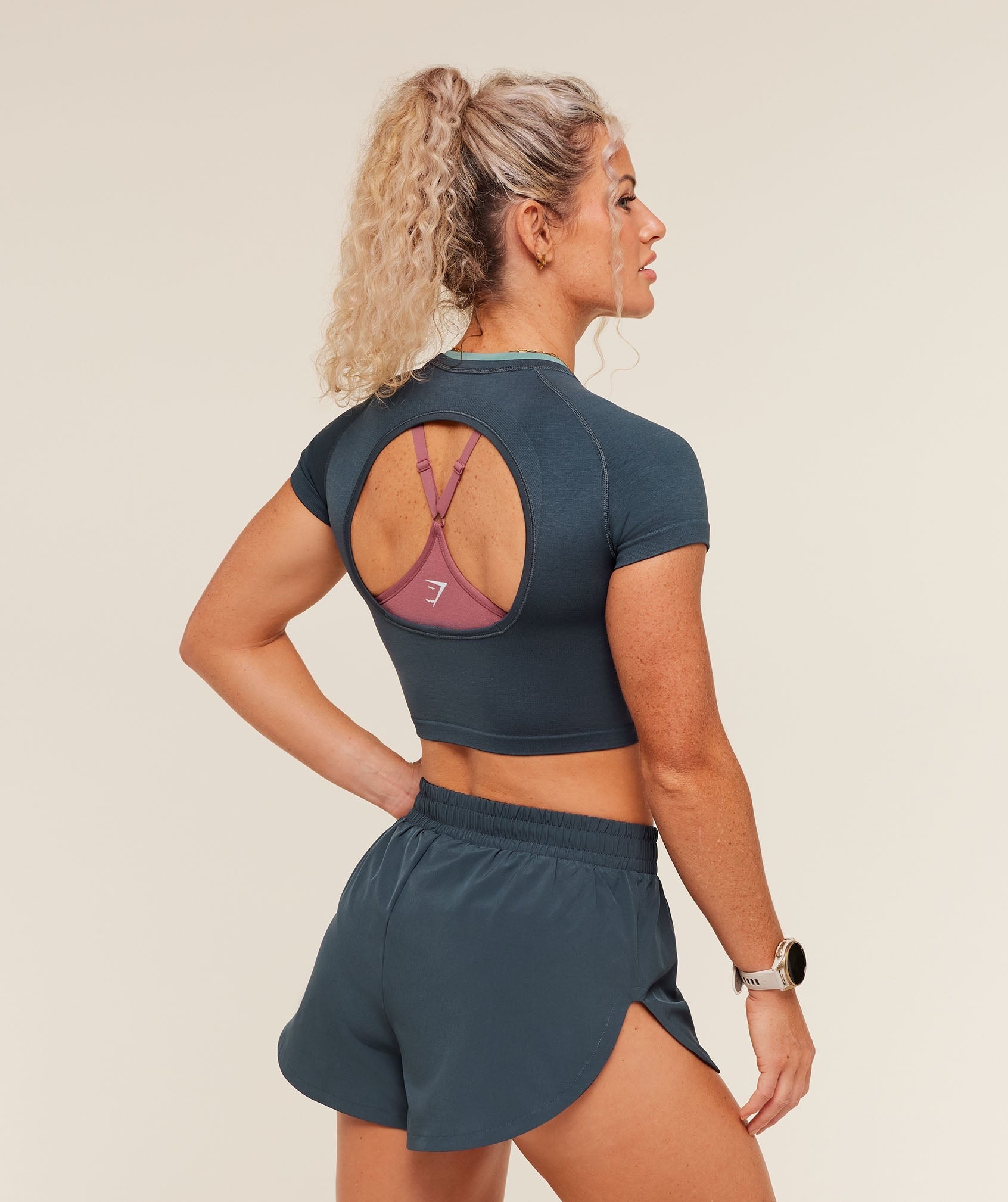 Interval Seamless Short Sleeve Crop Top