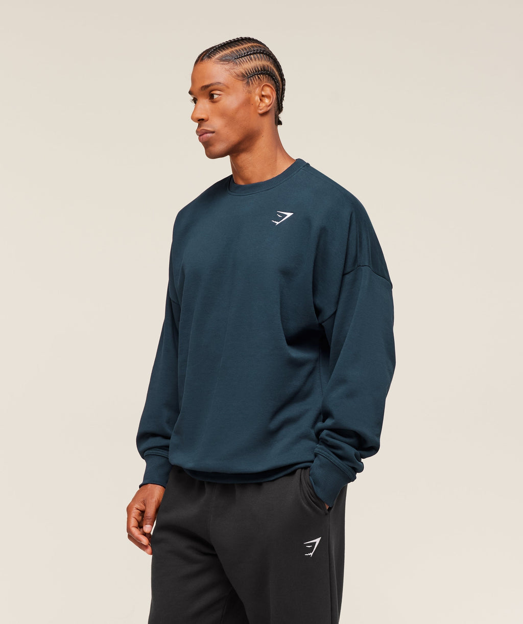 Oversized Crest Crew