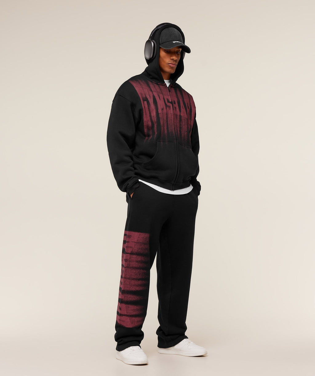 Fade Graphic Zip Through Hoodie