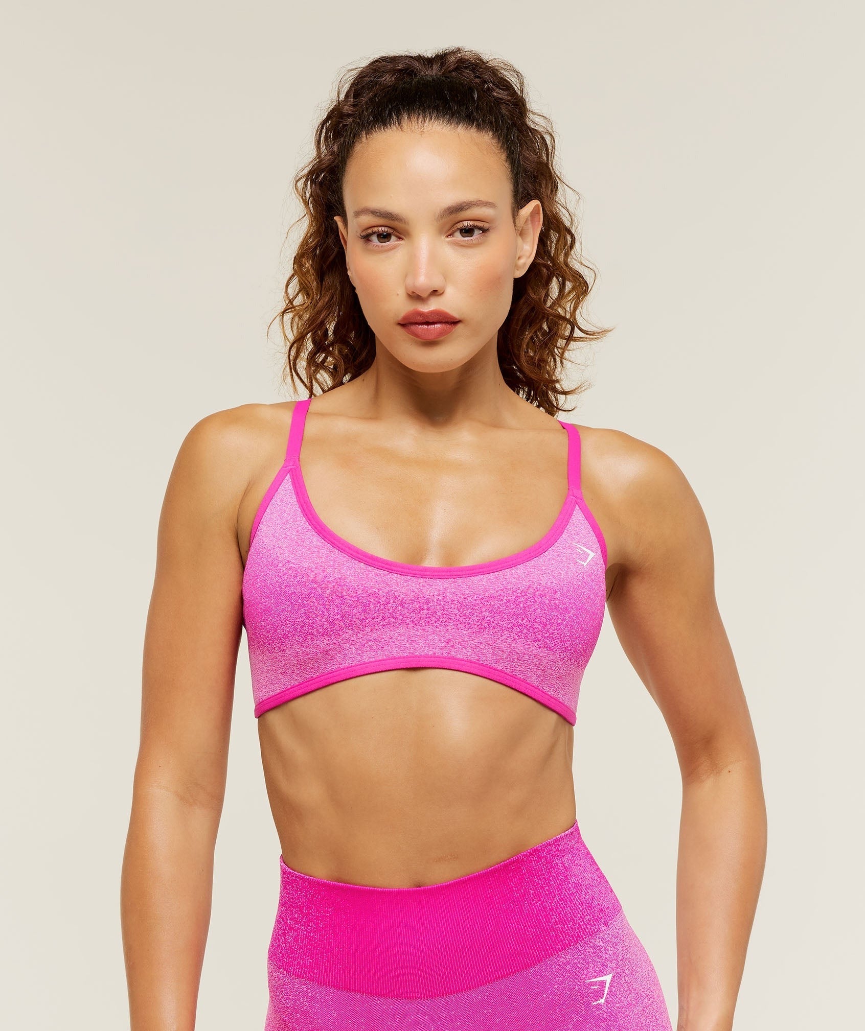 Blush Seamless Light Support Sports Bra