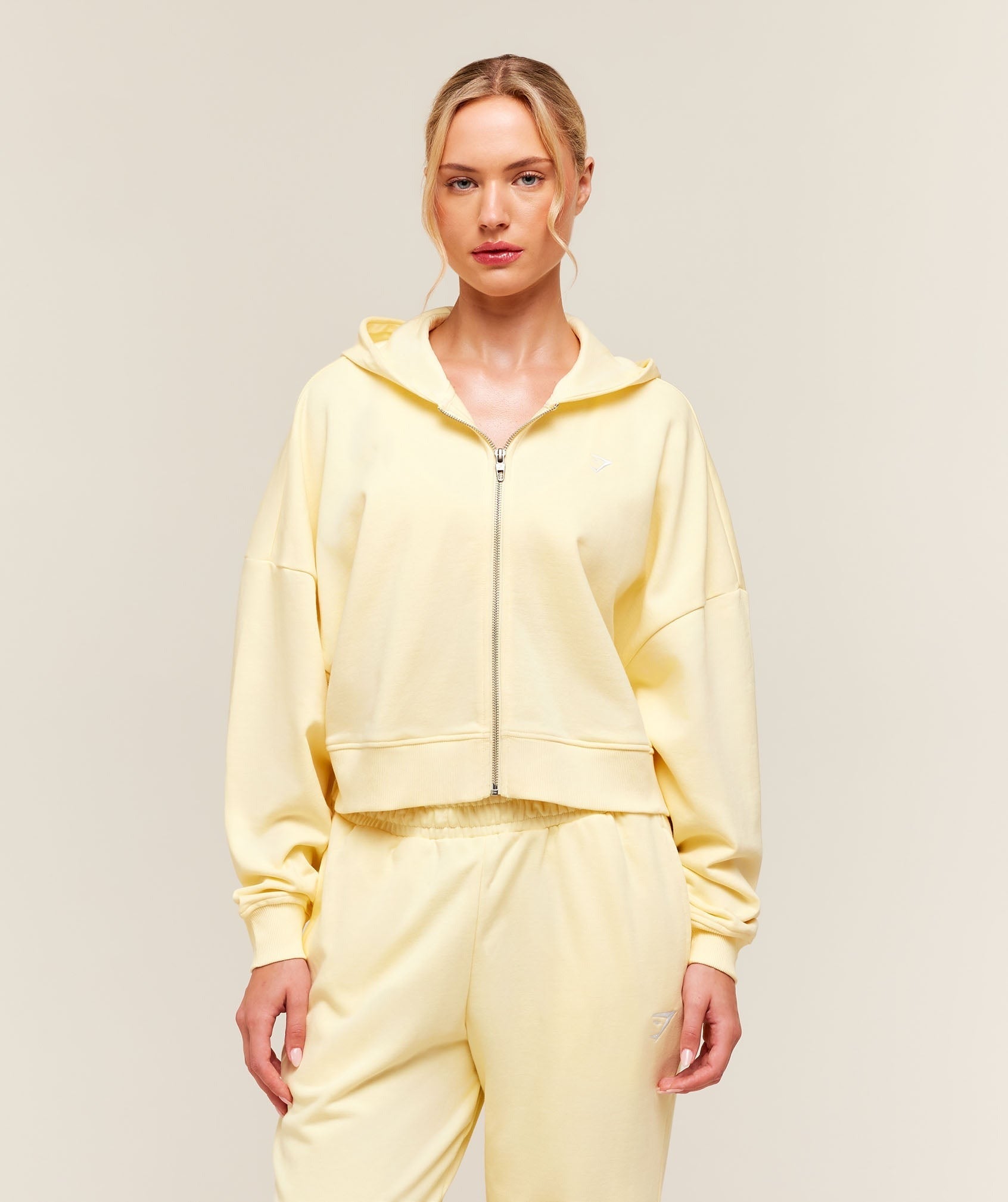 Training Oversized Boxy Zip Through Hoodie