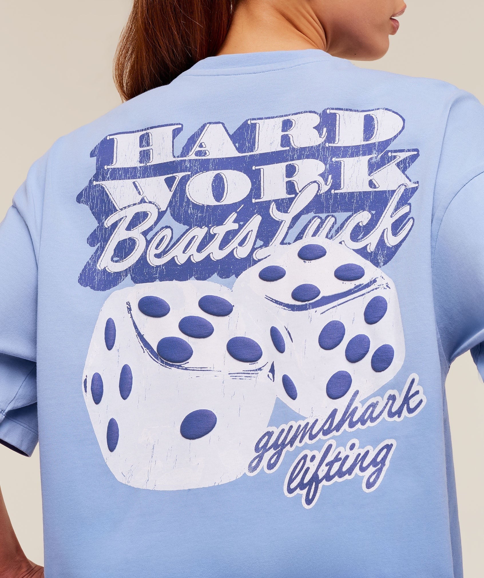 Hard Work Dice Graphic Short Sleeve T-Shirt