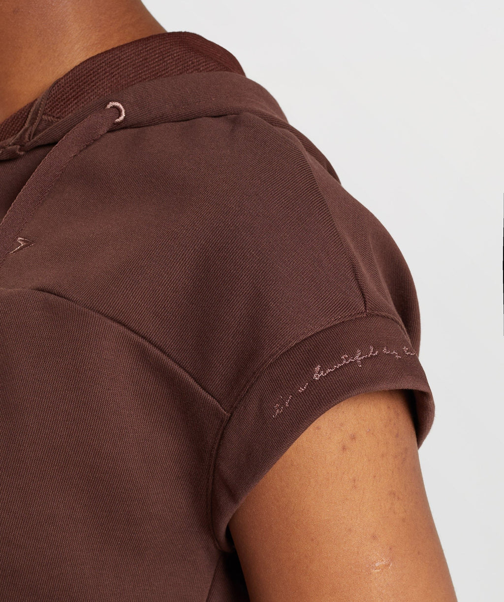 Whitney Cropped Sleeveless Hoodie