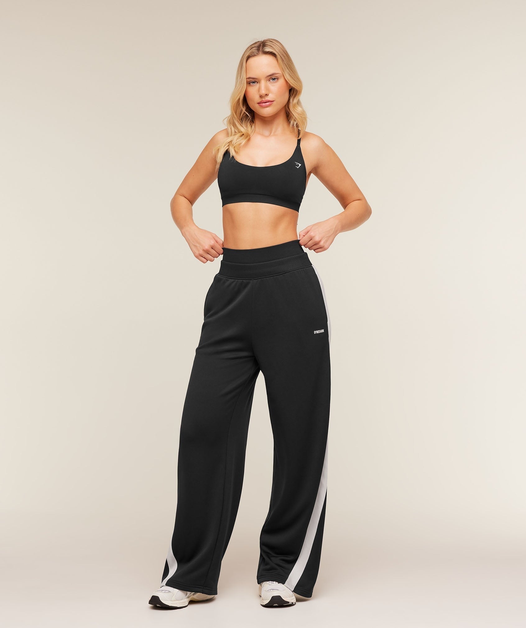 Lightweight Tricot Wide Leg Pants