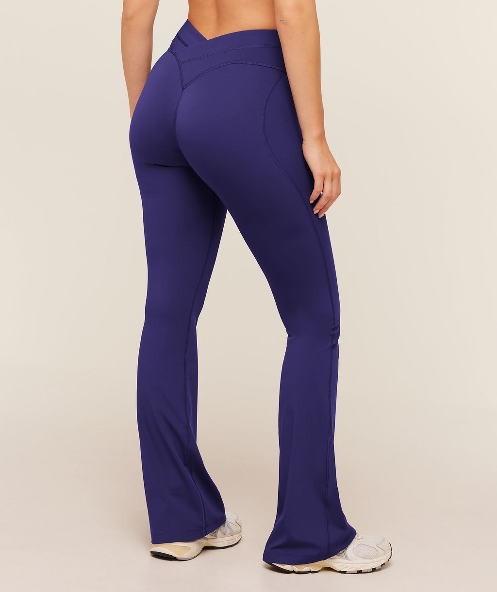 Crossover Back Flared Leggings