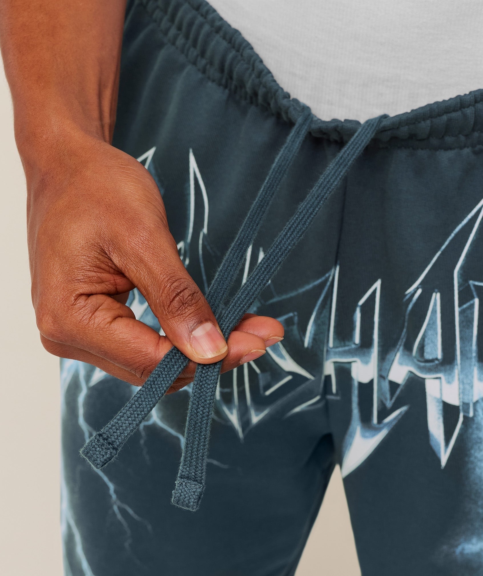 Eagle Band Style Graphic Straight Leg Pants