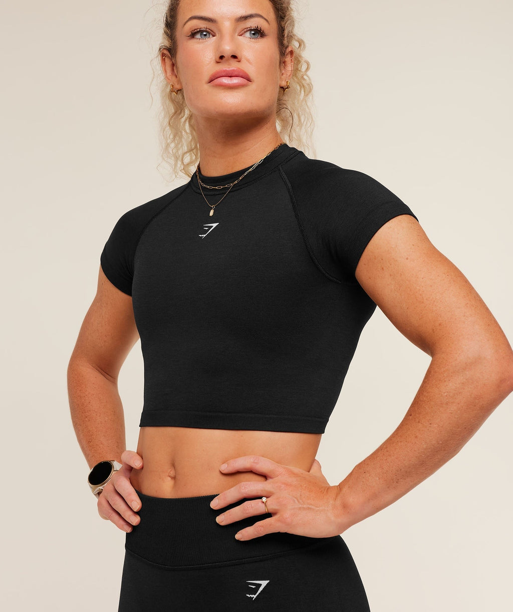 Interval Seamless Short Sleeve Crop Top