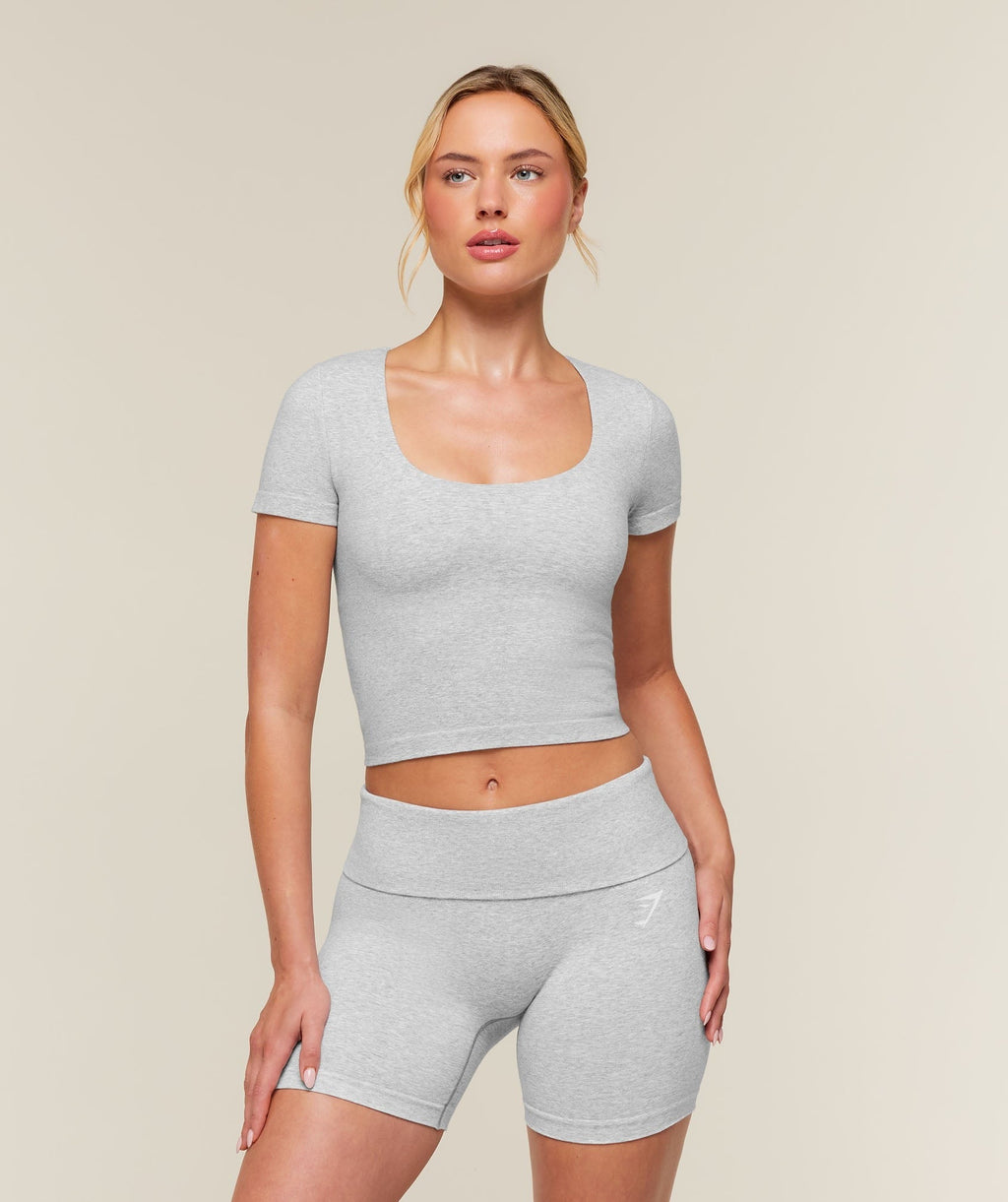 CottonMove™ Midi Short Sleeve Top