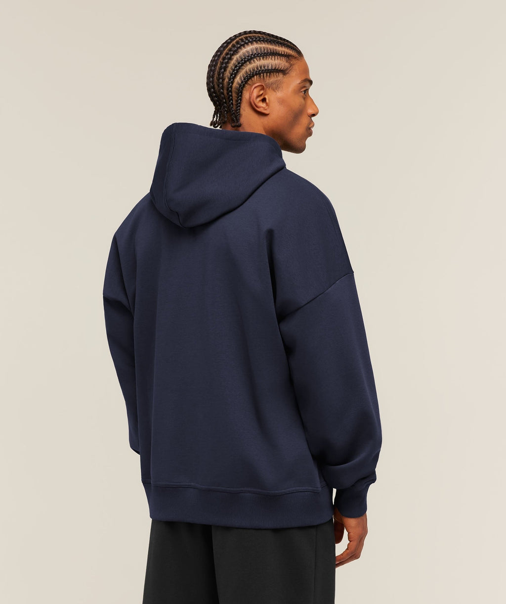 Crest Oversized Zip Up Hoodie