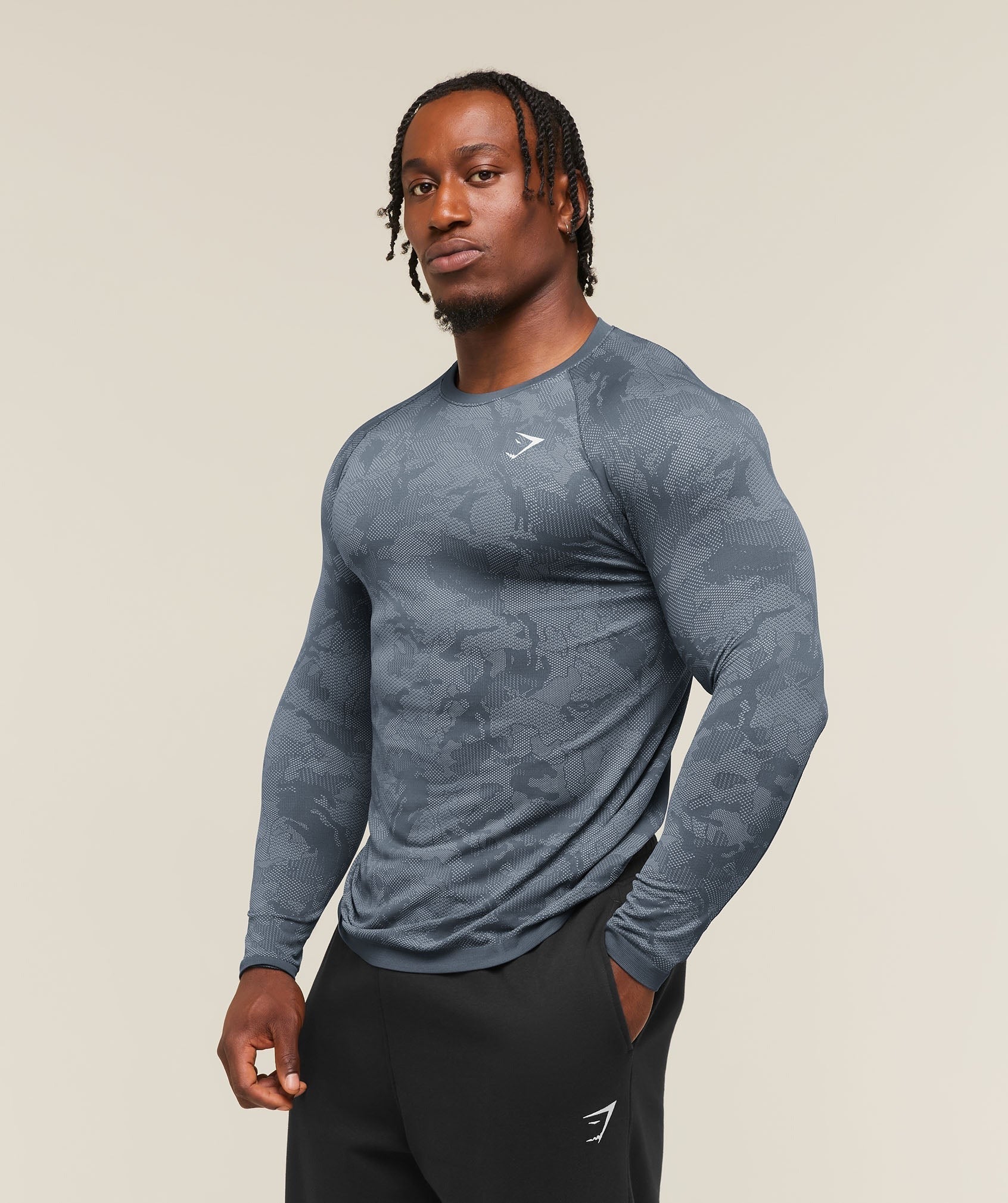 Geo Seamless Long Sleeve T-Shirt