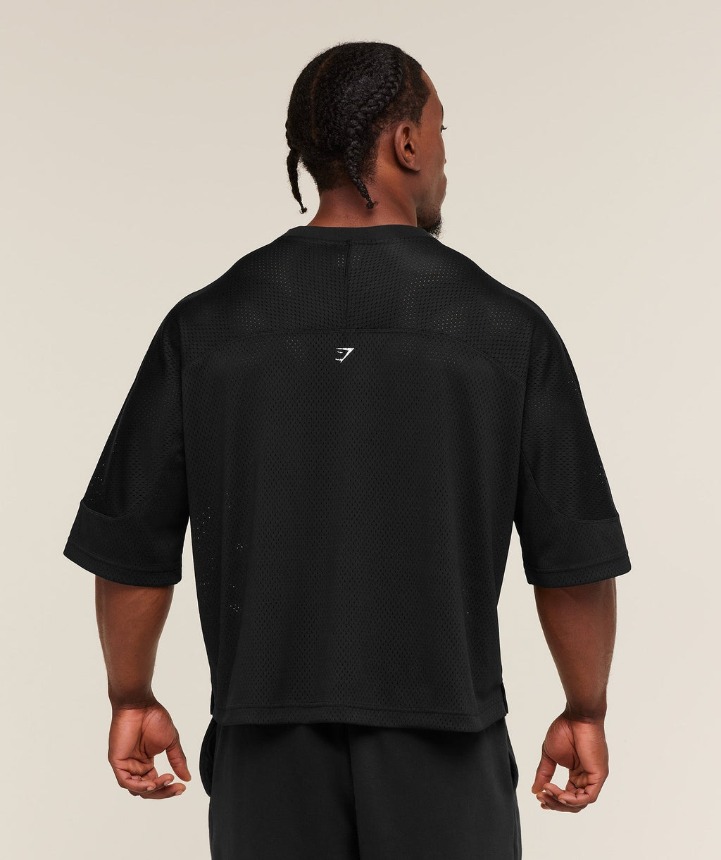 Graphic Mesh Oversized T-Shirt
