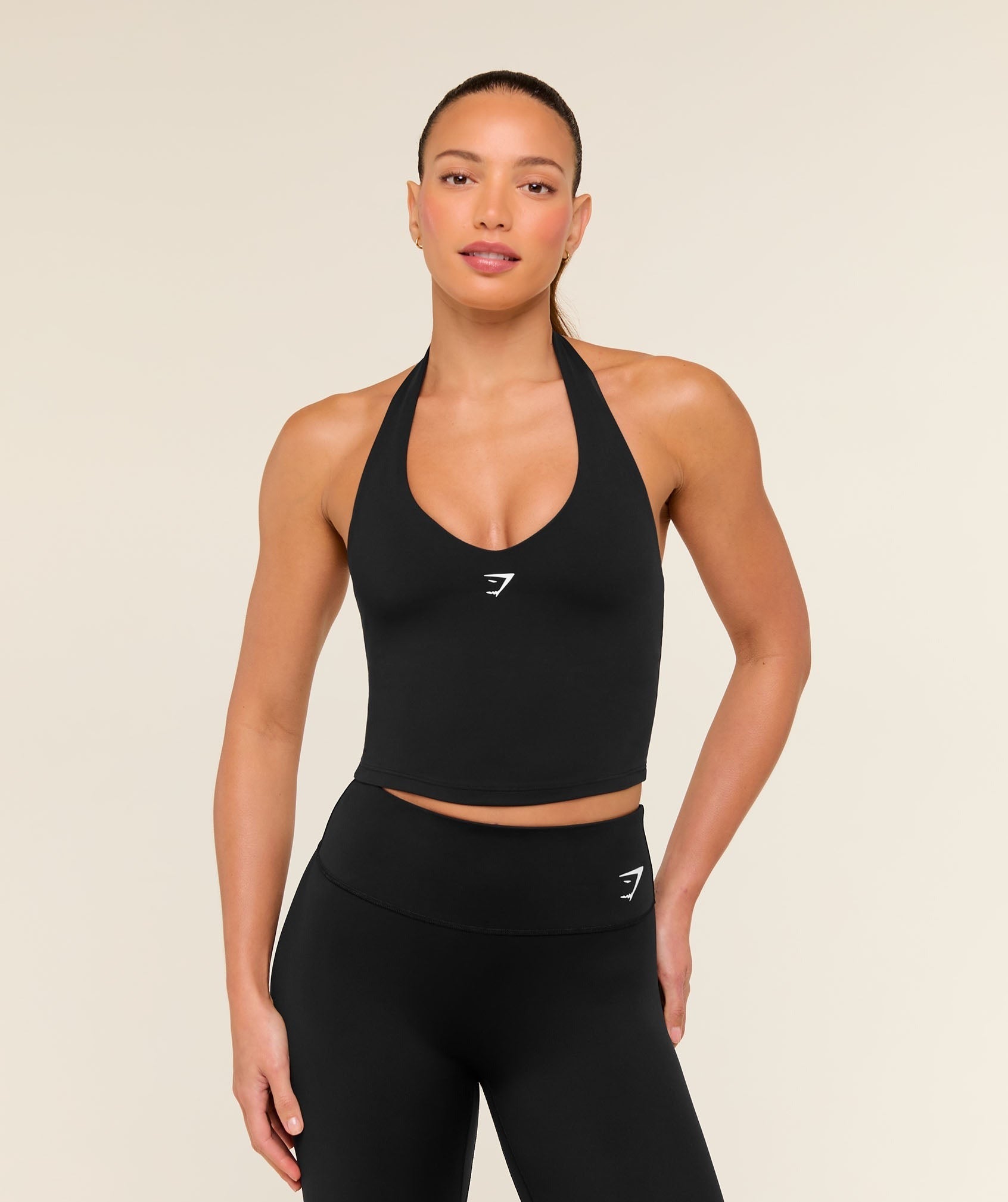 Halter Neck Cami with Shelf