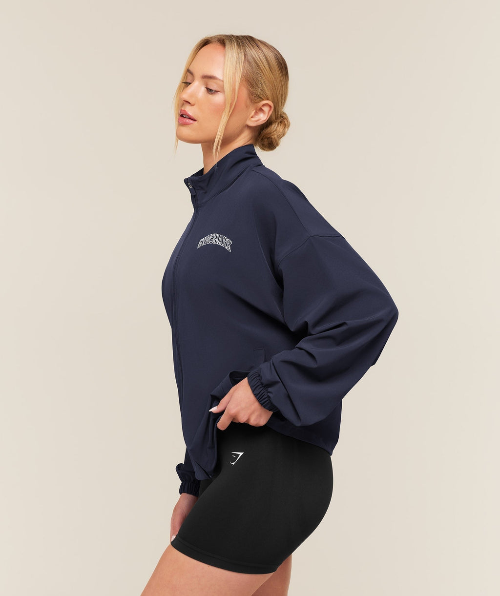 College Crest Graphic Track Jacket