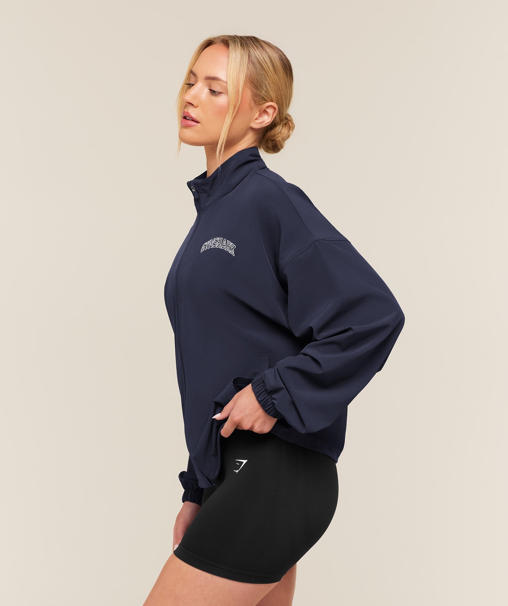 College Crest Graphic Track Jacket