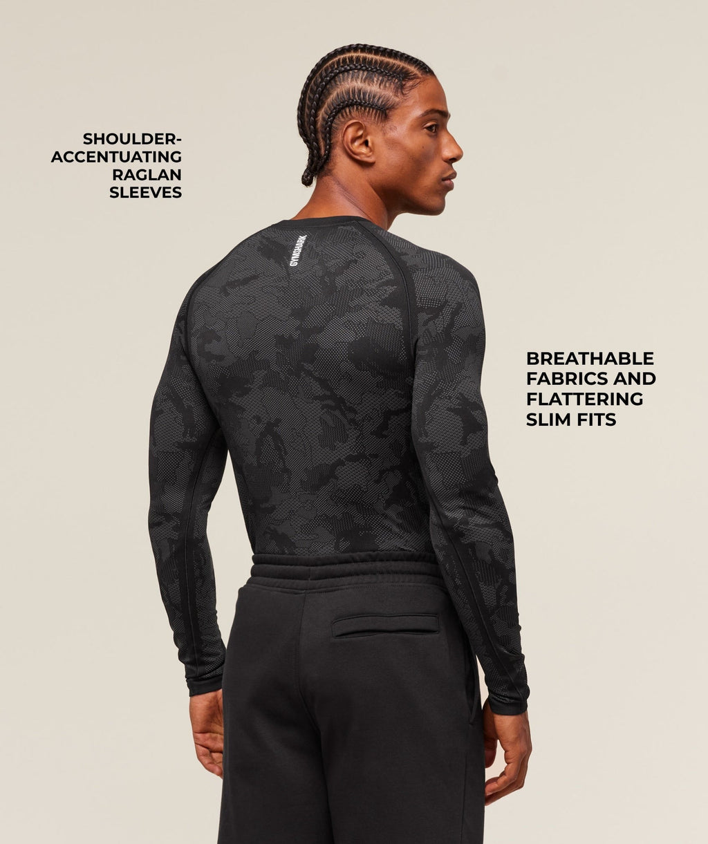 Geo Seamless Long Sleeve T-Shirt