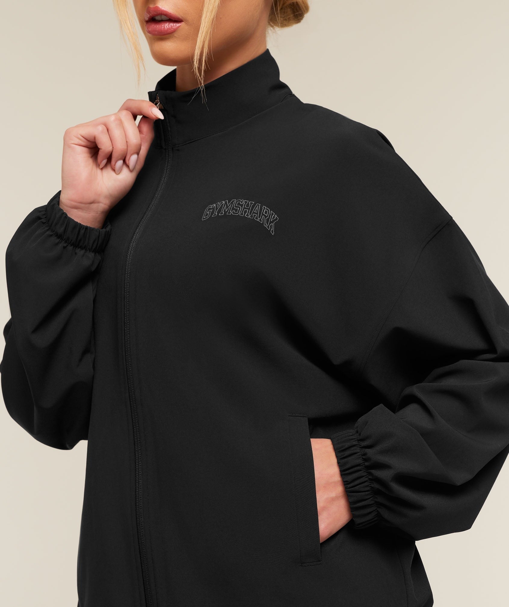 College Crest Graphic Track Jacket