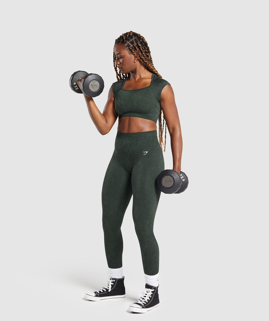 Adapt Fleck Seamless Crop Top