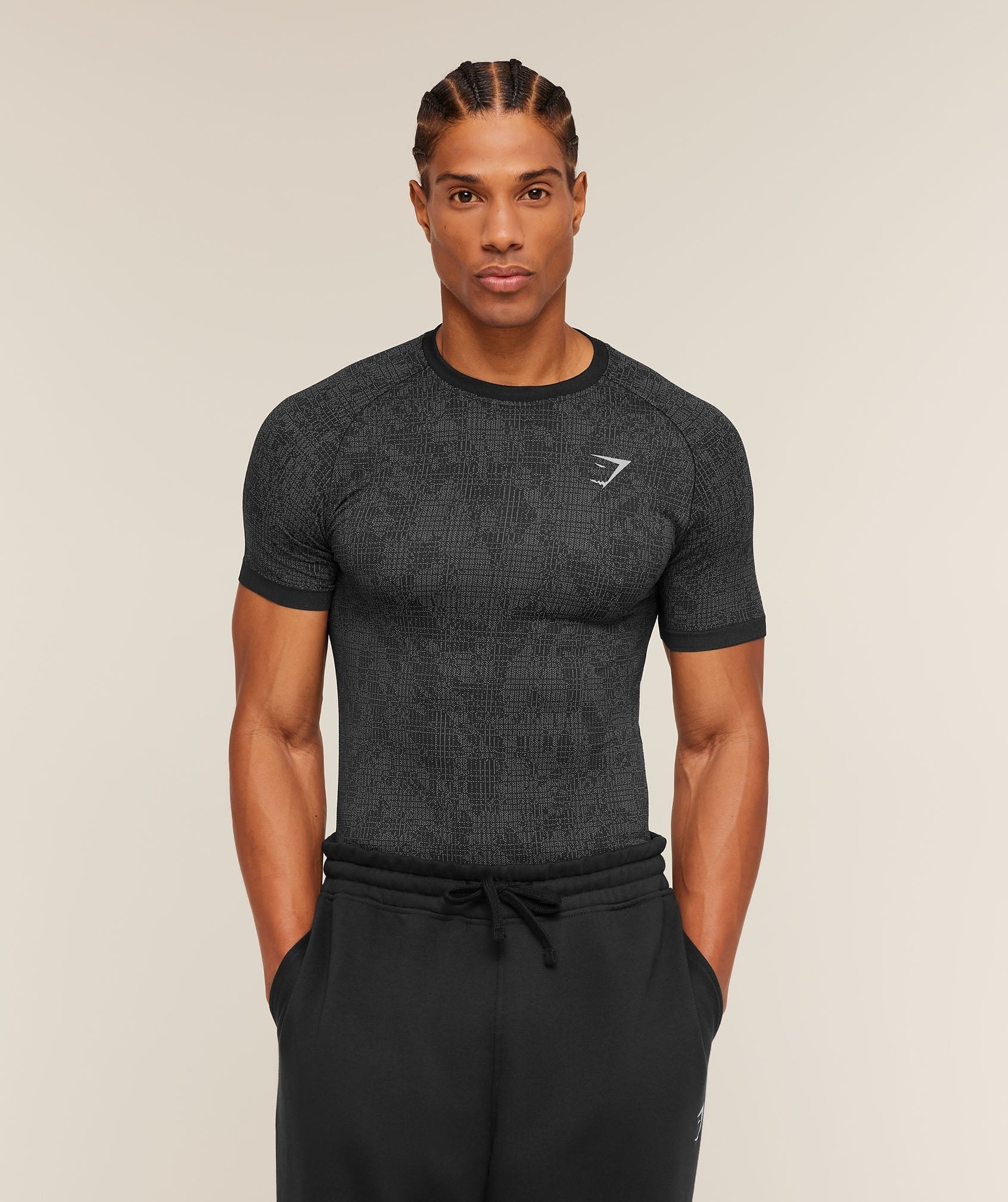Geo Seamless Grid T-Shirt