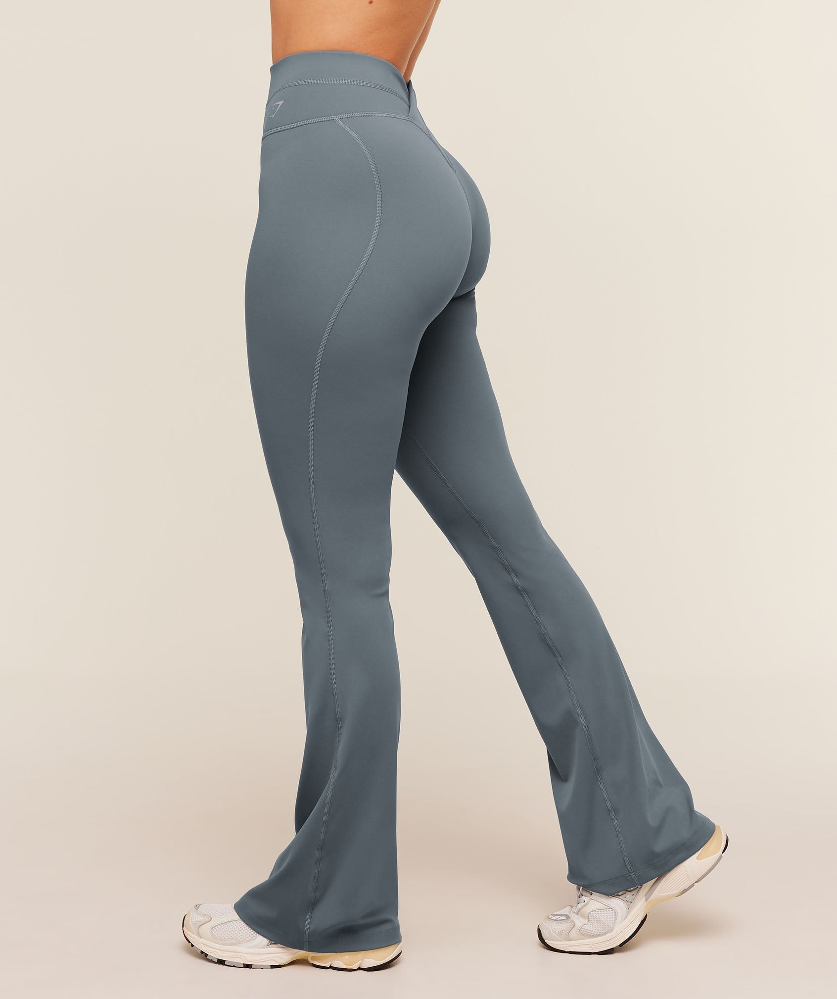 Crossover Back Flared Leggings